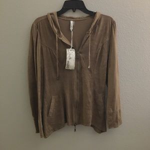 Faux Suede Moto Jacket